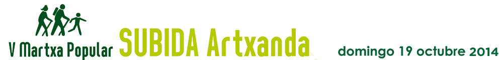 Informacin sobre la Quinta edicin de la Marcha Popular Artxanda 2014: Mirador Monte Avril - domingo 19 de octubre - 11h.